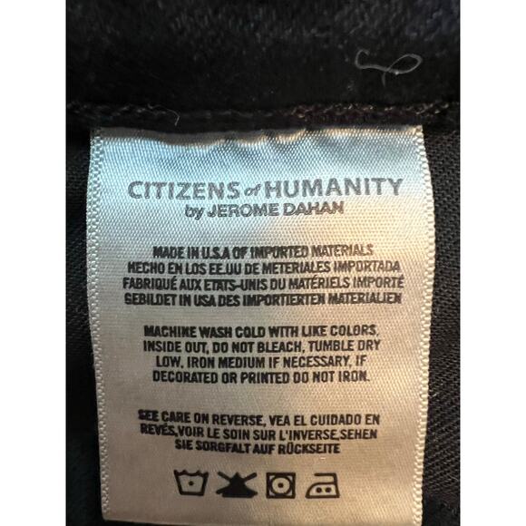 Citizen of Humanity - Women’s Drew Flounce High Rise Black Jean Pants Size: 26 - Picture 7 of 11